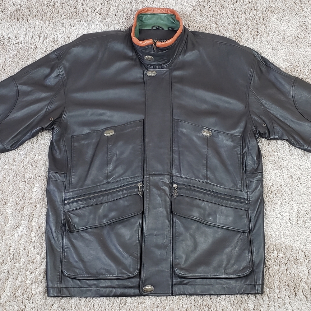 👑Pelle Pelle Marc Buchanan Black Leather Jacket...MINT!!🔥